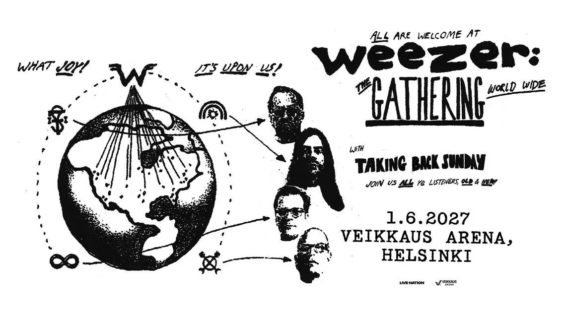 Event artwork: Weezer | Legazy Seat Ticket — Veikkaus Arena — Helsinki — 1 June 2027