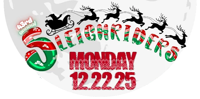 Event artwork: The Sleighriders XLIII — Shank Hall — Milwaukee — 21 December 2026