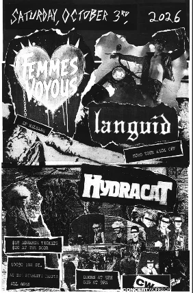 FEMMES VOYOUS 'EP Release' w/ LANGUID 'Euro Tour Kickoff' & HYDRACAT