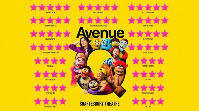 Event artwork: Avenue Q — Shaftesbury Theatre — London — 31 December 2026