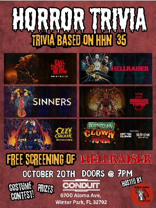 FREE Horror Trivia (Halloween Horror Nights Edition)