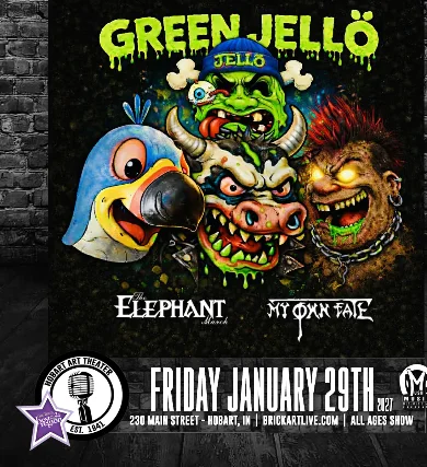 Event artwork: Green Jello — Hobart Art Theatre — Hobart — 29 January 2027