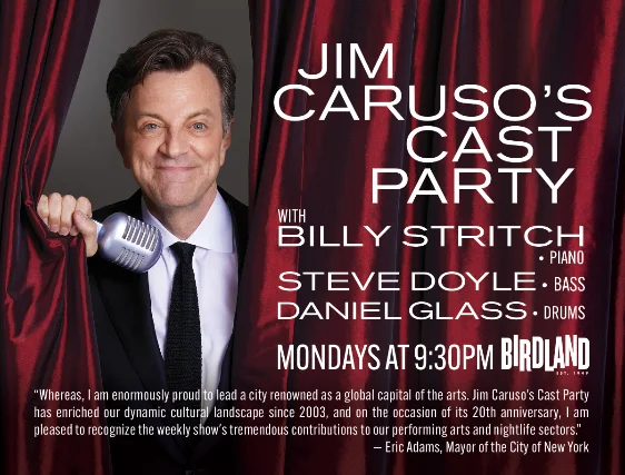 Event artwork: Jim Caruso's Cast Party — Birdland Jazz Club — New York — 21 September 2026