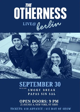 Event artwork: The Otherness | Smoke Break | Papas Sin Sal — Berlin — New York — 30 September 2026