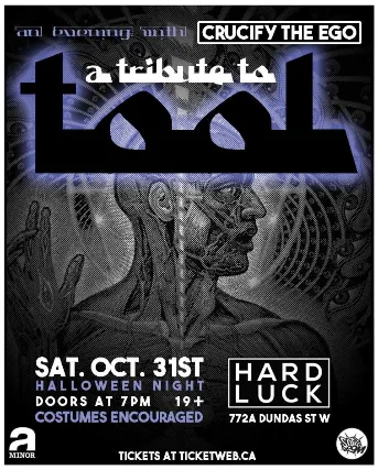 Crucify The Ego - A Tribute to TOOL - Halloween and Costume Party