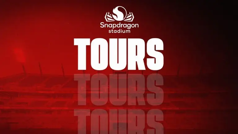 Event artwork: Snapdragon Stadium Tours — Snapdragon Stadium — San Diego — 4 October 2026