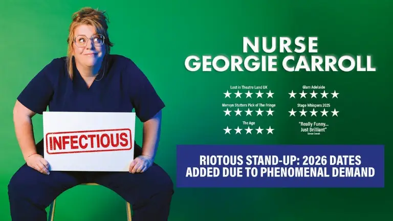 Event artwork: Nurse Georgie Carroll: Infectious — Scarborough Spa Theatre — Scarborough — 13 October 2026