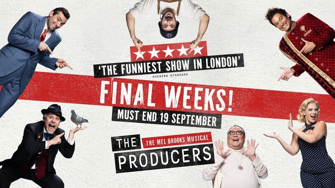 Event artwork: The Producers — Garrick Theatre — London — 18 September 2026
