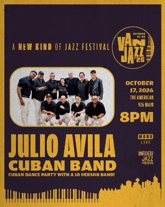 **VAN JAZZ 2026**  JULIO AVILA - CUBAN BAND