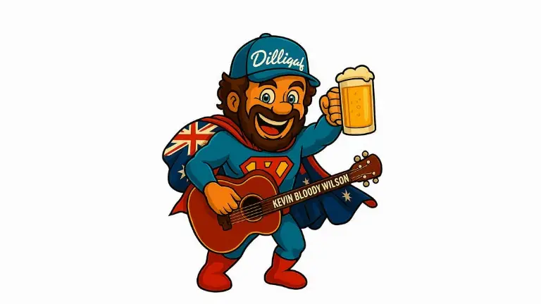 Event artwork: Kevin Bloody Wilson - Fair Dinkum Funny — Leas Cliff Hall — Folkestone — 18 October 2026