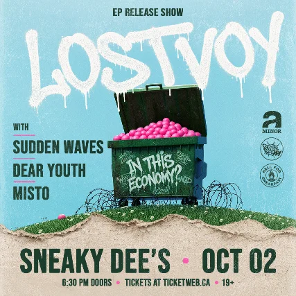 Lostvoy EP Release Show w/ Sudden Waves, Dear Youth & Misto